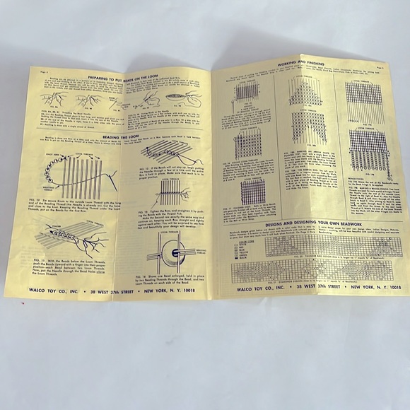 1960 Indian Beadcraft KIT Beadwork Native American Vintage Artwork Crafter Beads - Picture 16 of 17